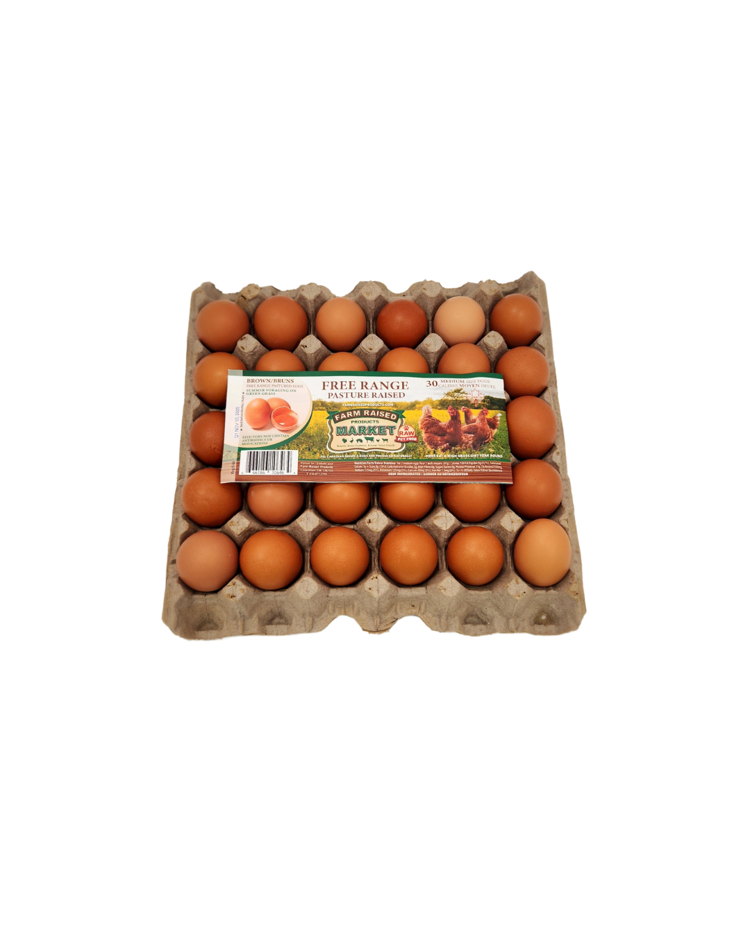 30 Medium Free Range Eggs