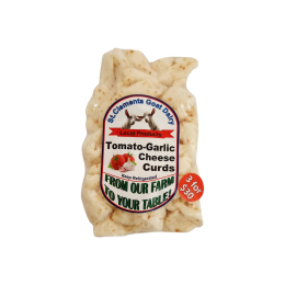 Tomato-Garlic Goat Cheese Curds